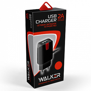 СЗУ Walker WH-21 2in1 2A 2.1А, Micro USB, Black