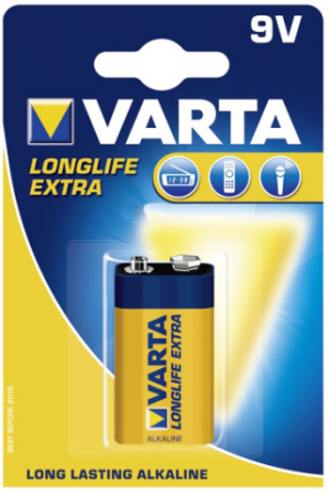 Varta LongLifeExtra 6LR61 9V (крона)  1шт./уп.