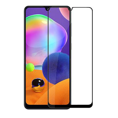 Защитное стекло Florence (full glue) Samsung A31 (2020) A315F Full Cover тех. упаковка Black