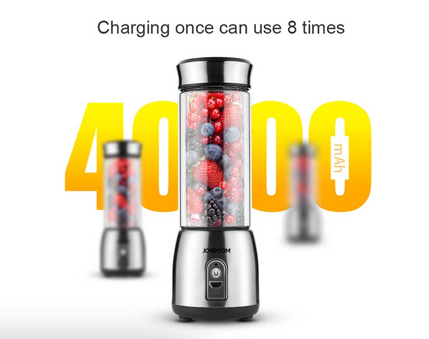 Блендер Joyroom JR-CY232 Portable - хватает заряда на 8 ипспользований