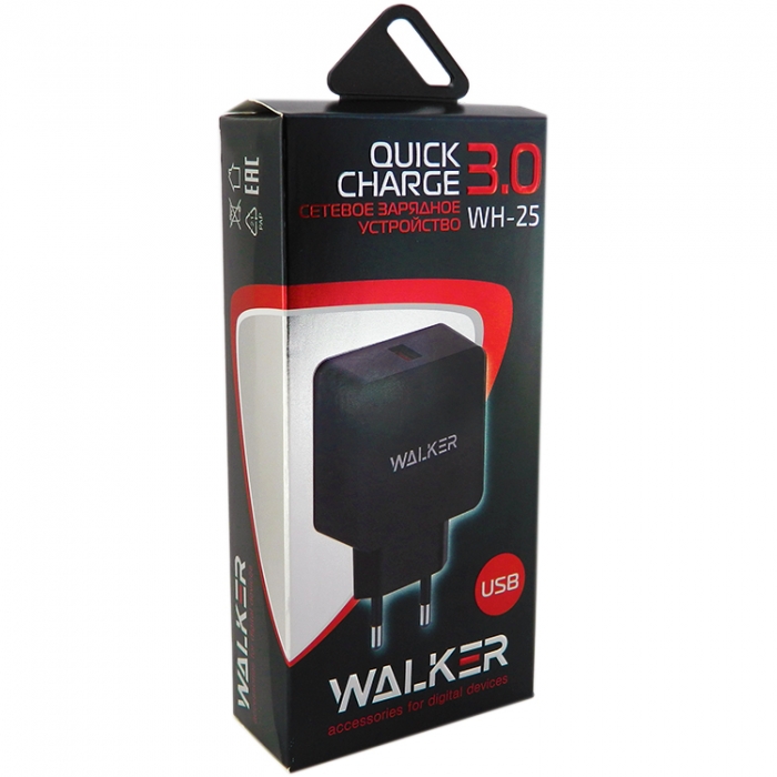 СЗУ Walker WH-25 Quick Charge 3.0 1USB 2.4A