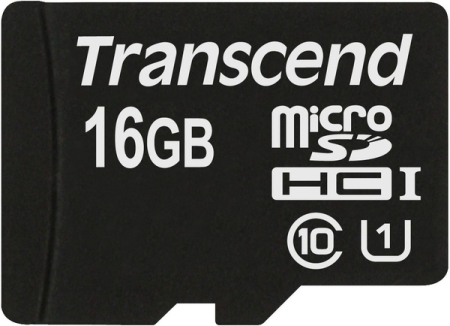 Transcend microSDHC 16GB Class 10 UHS-I Premium no ad