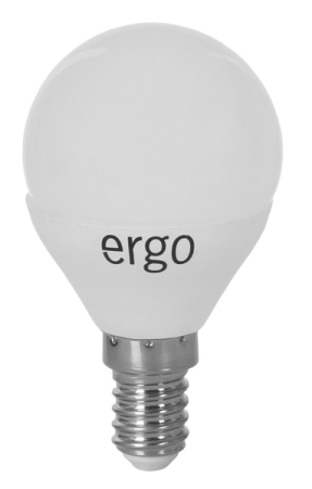 Лампа ERGO Standard G45 E14 5W 220V Тепл.Бел. 3000K Мат. н/Дим.