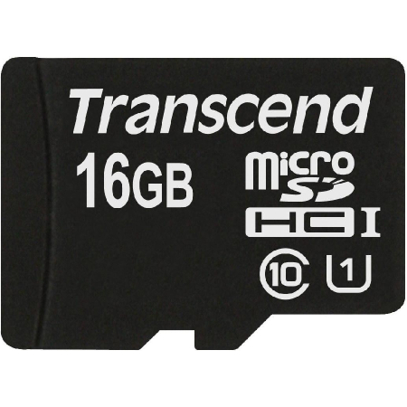 Micro SD 16Gb HC10 UHS-I Transcend Premium