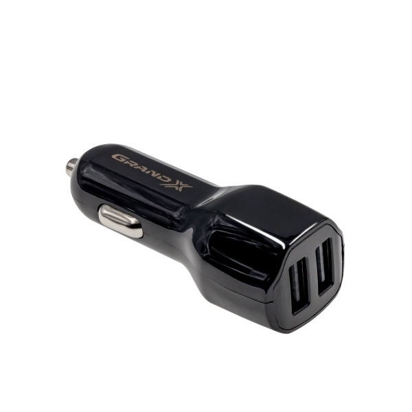 Grand-X CH-26 12-24V, Black 2USB 5V 2.1А, Black