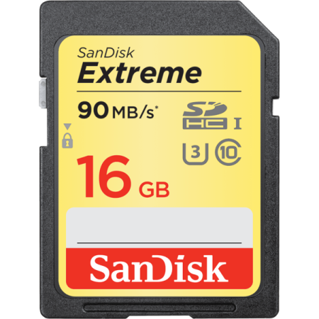 SanDisk SDHC 16GB Extreme Class 10 UHS-I U3 90MB/s