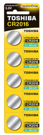 Батарейка TOSHIBA CR2016 BP 1X5