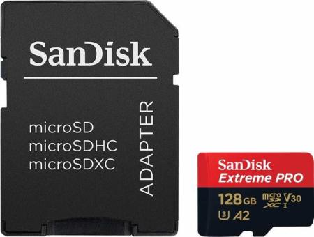 SanDisk microSDXC 128GB Extreme Pro A2 C10 V30 U3 170MB/s