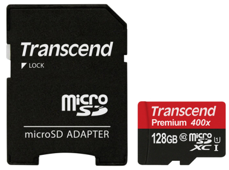 Transcend microSDXC 128GB Class 10 UHS-I Premium + ad