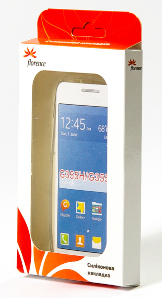 Накладка Florence силиконовая для телефона Samsung Galaxy Core2 G355 Прозрачный