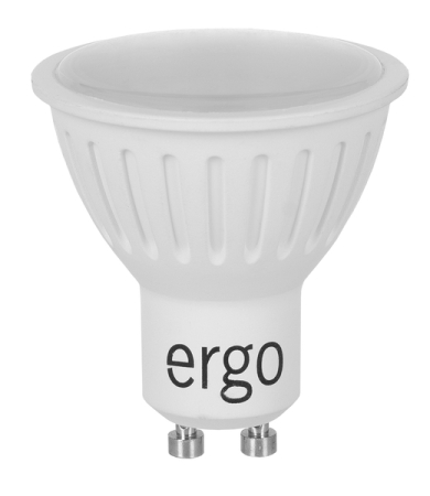 Лампа ERGO Standard MR16 GU10 3W 220V Тепл.Бел. 3000K Мат. н/Дим.