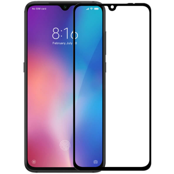 Защитное стекло Florence (full glue) Xiaomi Mi 9 Full Cover тех. упаковка Black