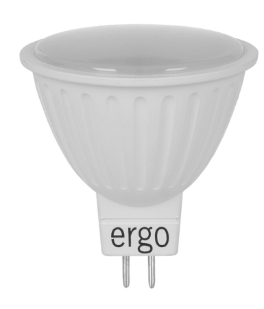 Лампа ERGO Standard MR16 GU5.3 5W 220V Тепл.Бел. 3000K Мат. н/Дим.