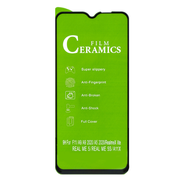 Защитное стекло Full Glue Ceramic Samsung A10s  (2019) тех. упаковка, Black