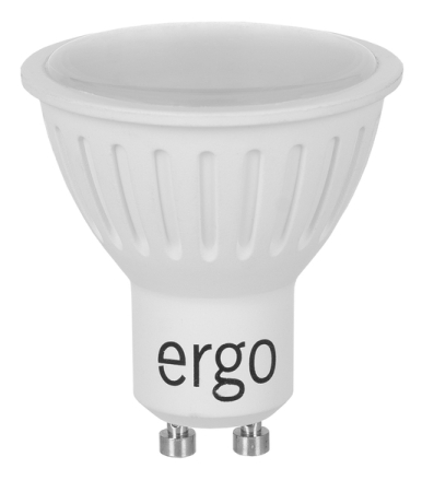 Лампа ERGO Standard MR16 GU10 7W 220V Тепл.Бел. 3000K Мат. н/Дим.