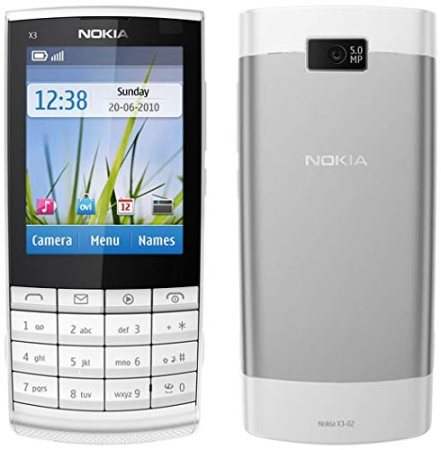 Nokia X3-02 Type and Touch б/у, White Silver