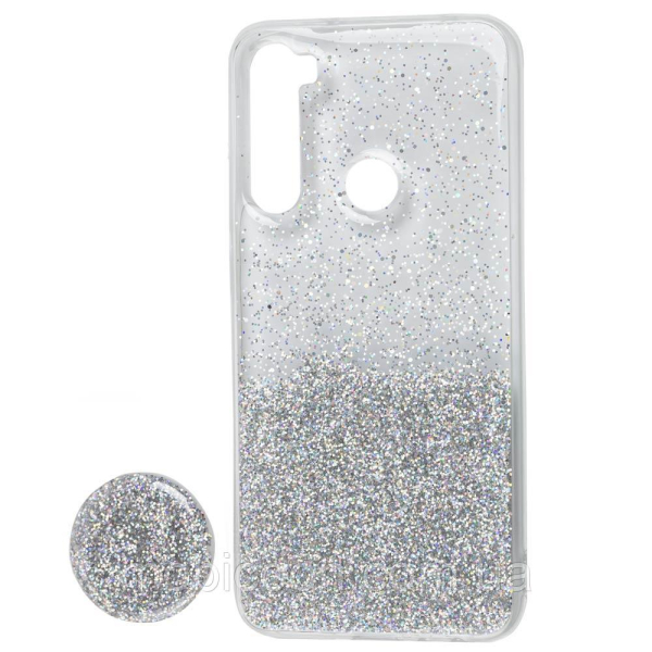 Чехол Fashion Popsoket Redmi Note 8 Silver
