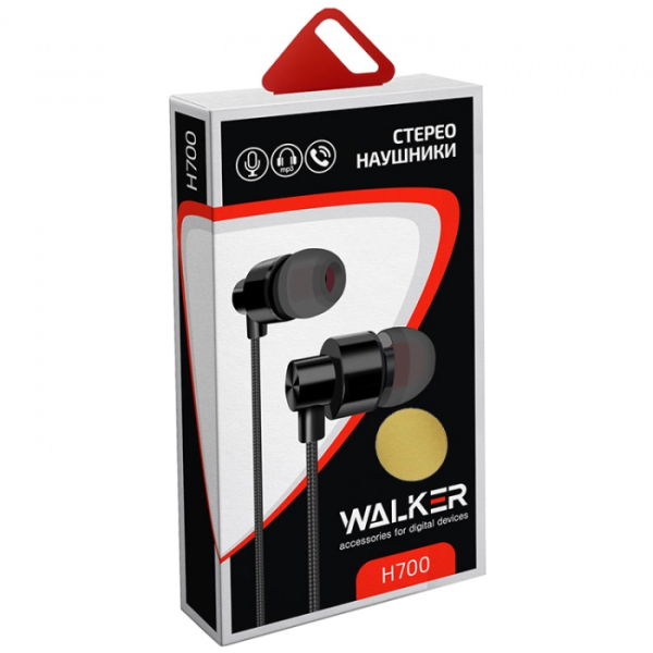 Наушники Walker H700 с микрофоном Gold