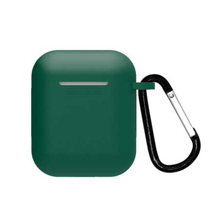 Чехол силиконовый Logo Apple AirPods Green