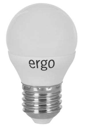 Лампа ERGO Standard G45 Е27 4W 220V Нейт.Бел. 4100K Мат. н/Дим.
