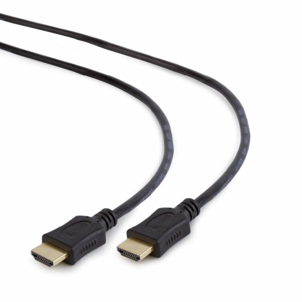 Gembird HDMI-HDMI V.1.4, папа/папа, з позолоченими коннекторами, 1м, поліетиленова упаковка